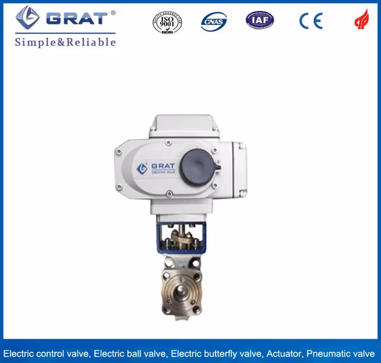 電動アクチュエータ コントロールボールバルブ AC220V/DC24V オン